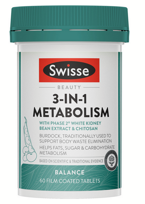 Swisse 3 In 1 Metabolism 60 Tablets