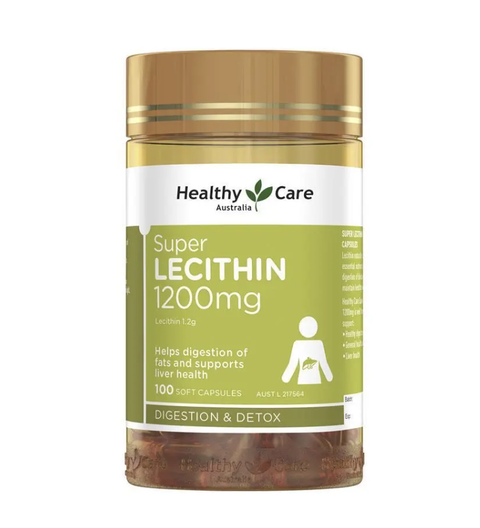 Healthy Care Super Lecithin 1200mg 100 Capsules