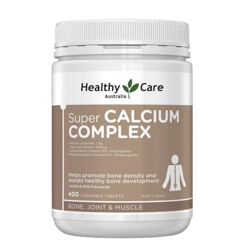 Healthy Care Super Calcium Complex 400 Chewable Tablets