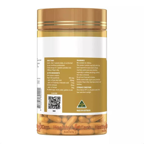 Healthy Care Royal Jelly 1000mg 365 Capsules