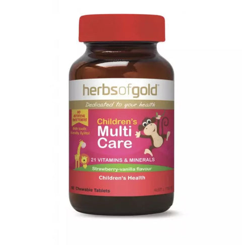 Herbs of Gold Childrens Multi Care 60 Tablets