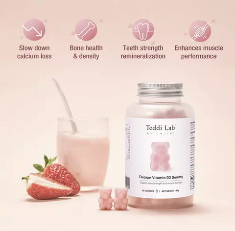 Unichi Calcium & Vitamin D3 Gummy 60s