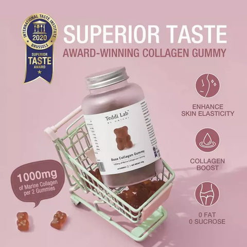 Unichi Rosa Prima Rose Collagen 60 Gummies