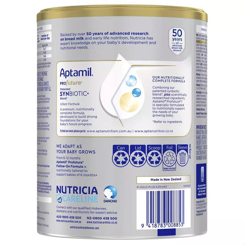 Aptamil Profutura Synbiotic+ Stage 1 Infant Formula 900g