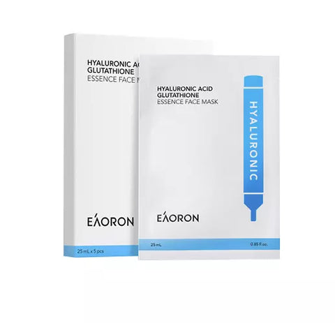 Eaoron Hyaluronic Acid Glutathione Essence Face Mask 5pcs