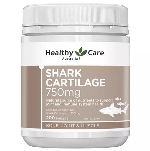 Healthy Care Shark Cartilage 750mg 200 Tablets