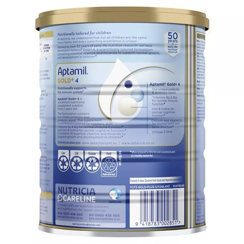 Aptamil Gold+ 4 Junior Nutritional Supplement Milk Drink From 2 Years 900g