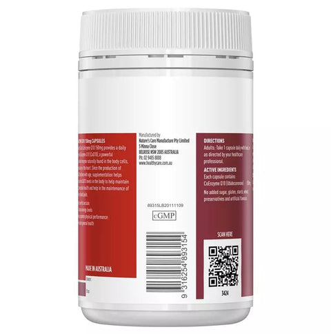 Healthy Care CoEnzyme Q10 150mg 100 Capsules