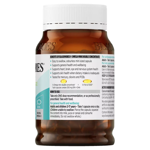 Blackmores Omega Mini Double Concentrate 200 Capsules