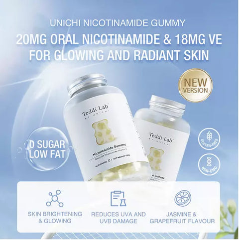 Unichi Teddi Lab Nicotinamide Gummy 60 Gummies