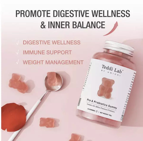 Unichi-Rosa Prima Pre & Probiotics 60 Gummies