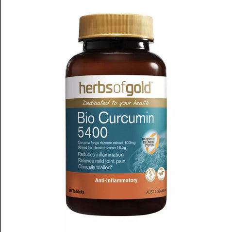 Herbs of Gold Bio Curcumin 5400 60 Tablets