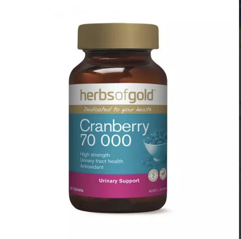 Herbs of Gold Cranberry 70000 50 Tablets