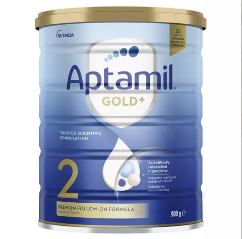 Aptamil Gold+ 2 Baby Follow-On Formula From 6-12 Months 900g