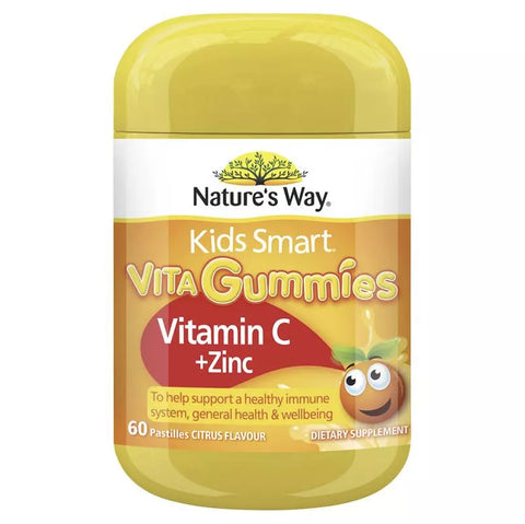 Nature's Way Kids Smart Vita Gummies Vitamin C + Zinc 60 Pastilles