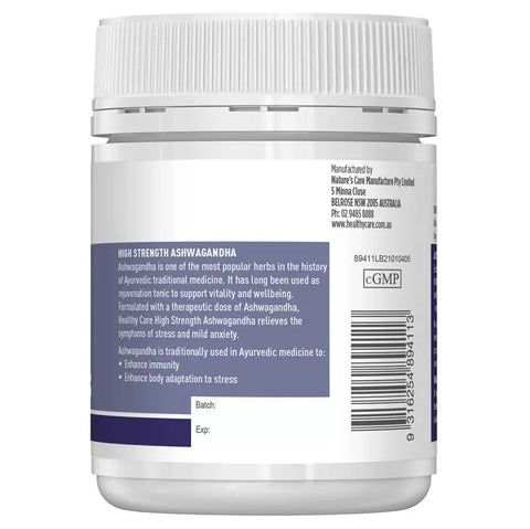 Healthy Care High Strength Ashwagandha 60 Tablets