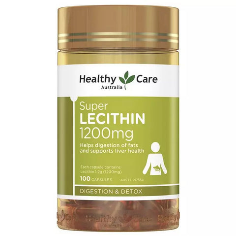 Healthy Care Super Lecithin 1200mg 100 Capsules