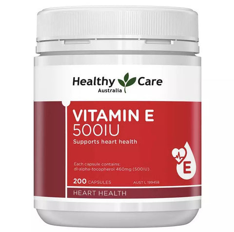 Healthy Care Vitamin E 500IU 200 Capsules