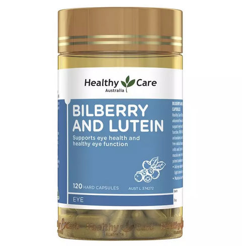 Healthy Care Bilberry & Lutein 120 Capsules