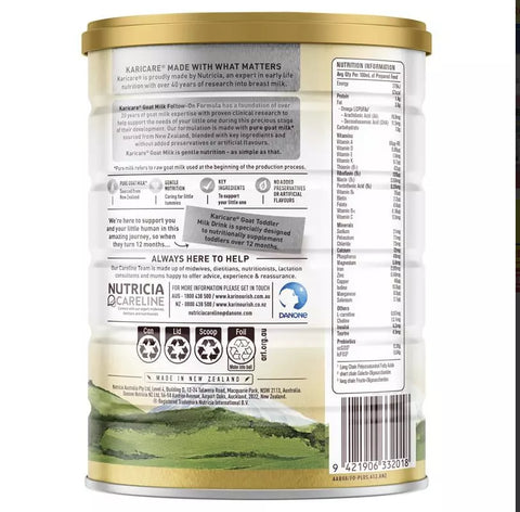 Karicare Goat Milk Follow On Formula 900g