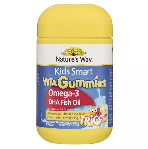 Nature's Way-Kids Smart Vita Gummies Omega 3 Fish Oil 60 Pastilles