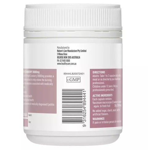 Healthy Care High Strength Cranberry 30000mg 90 Capsules