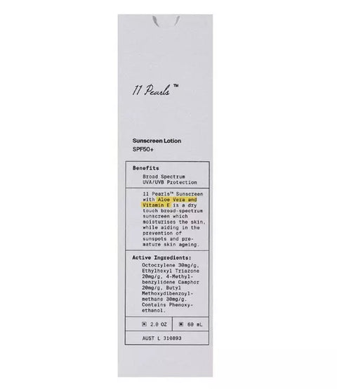 Unichi-11 Pearls Sunscreen Lotion SPF50+ 60ml (exp 07/25)