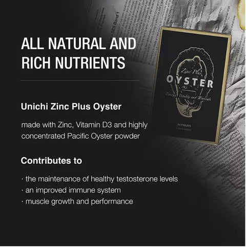 Unichi Oyster Extract Plus Zinc 60 Capsules