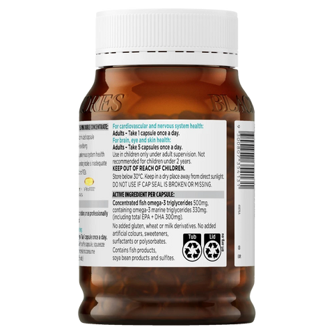 Blackmores Omega Mini Double Concentrate 200 Capsules