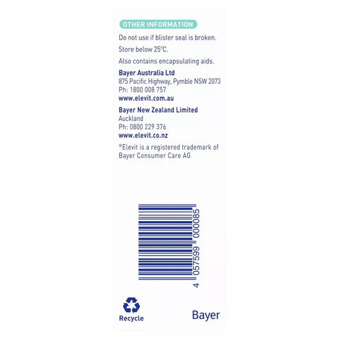 Bayer Elevit Breastfeeding Multivitamin 60 Capsules