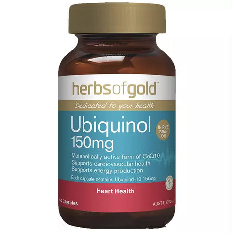 Herbs of Gold Ubiquinol 150mg 60 Capsules